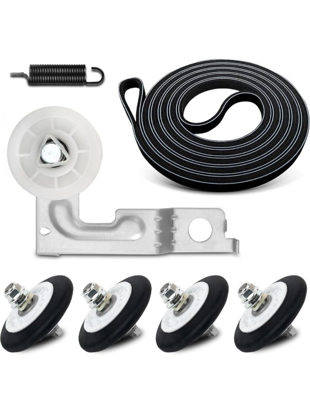 Dryer Repair Kit - Drum Roller, Belt & Idler Pulley for LG Models - Easy Fix!